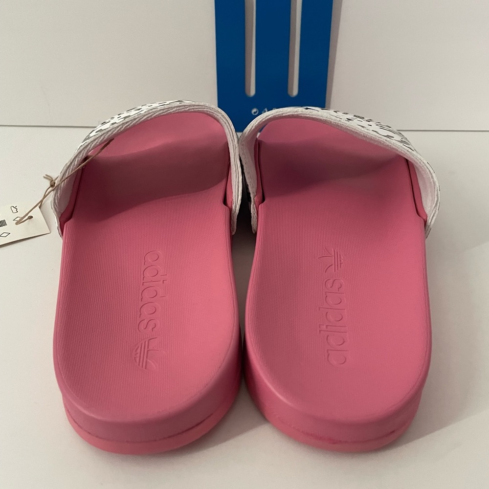 Adidas Women Animal Print Slides Slippers Shoes - Picture 4 of 6